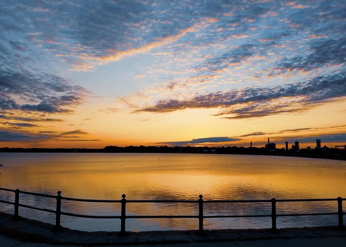 Castle Island Sunset from Castle Island Boston : r/boston photo