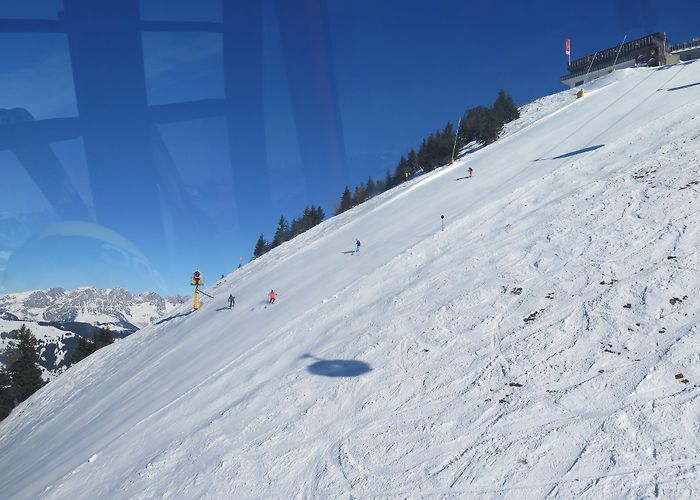 Gampenkogel Westendorf/SkiWelt, Austria, Jan. 24, 2017 | Liftlines Skiing and ... photo
