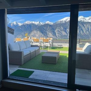 Ferienwohnung Penthouse Axams Spectacular Views And Large Terrace Innsbruck Exterior photo
