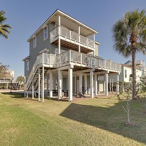 Villa Lovely Pirates Beach House - Steps To Sand! Galveston Exterior photo