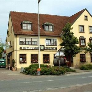 Hotel Brauerei Gasthof Kraus Hirschaid Exterior photo