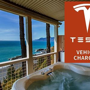 Amazing Oceanview 2 Bedroom Oceanfront! By Oceanviewhottubs Shelter Cove, Ca Tesla Ev Station Exterior photo