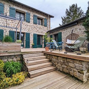 Ferme Equestre Avec Piscine, Tennis Prive Et Chambres D'Hotes A Saint-Romain-Lachalm - Fr-1-582-464 Exterior photo