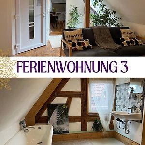 Ferienwohnung Ferieninrosengarten 1 Zi App 190 cm Deckenhöhe oder große DG WHG Exterior photo