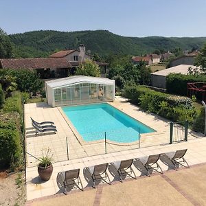 Villa Maison Charmante Avec Vue Sur La Montagne A Saint Gery + Piscine Exterior photo