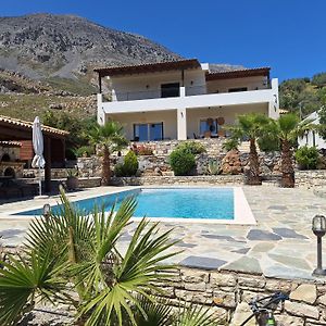 Villa Evgoro - Mountain View With Private Pool And Spa Kardhamiana Exterior photo