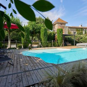 Villa Gite Du Pigeonnier Prive Climatise Avec Piscine Couverte Chauffee Et Spa Alzonne Exterior photo