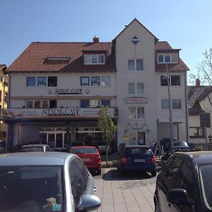 Hotel StadtCafé Pension Grünstadt Exterior photo